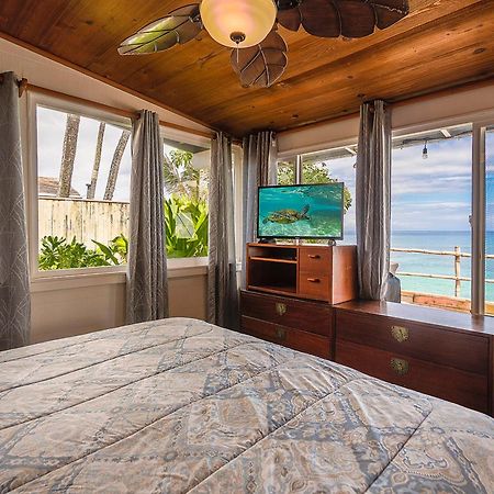 Hawaii Oceanfront Beach House Paradise On The Beach Family Activities 할레이와 외부 사진